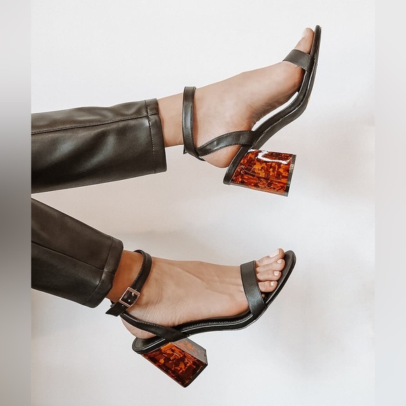 Lulus Shoes - Lulu’s | Saylee Black Ankle Strap High Heel Sandals